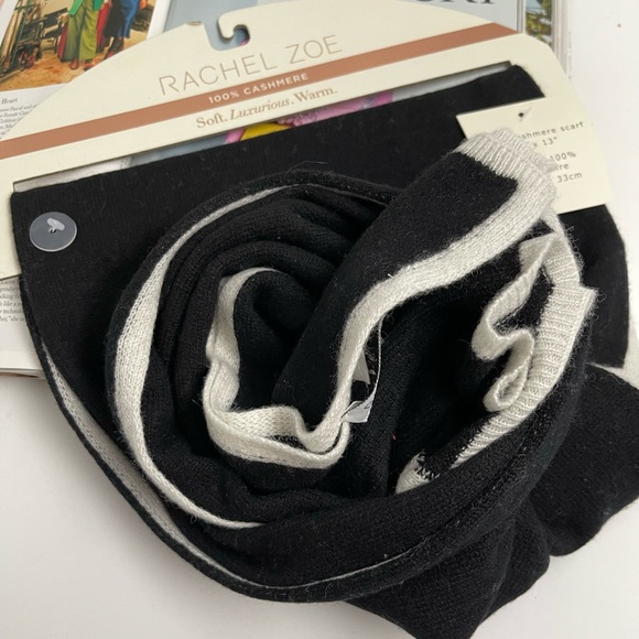 NWT RACHEL ROY LONG SOFT KNIT 100% CASHMERE Scarf - Picture 2 of 5
